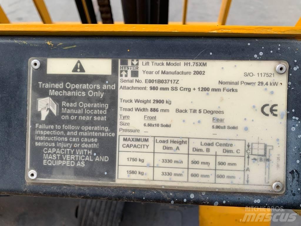 Hyster H 1.75 XM 液化石油氣LPG卡車