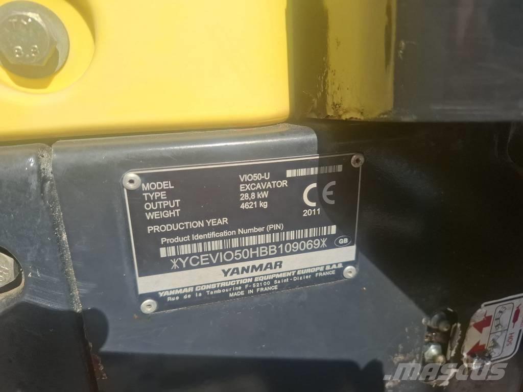 Yanmar Vio 50 U 小型挖土機/掘鑿機<7t(小型挖掘機)