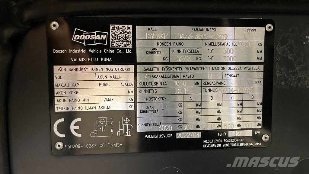 Doosan D35NXP 柴油卡車
