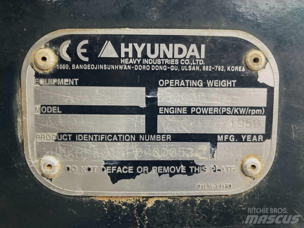 Hyundai HX 300 L 履帶式 挖土機/掘鑿機/挖掘機