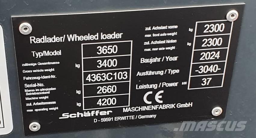 Schäffer 3650 小型裝載機