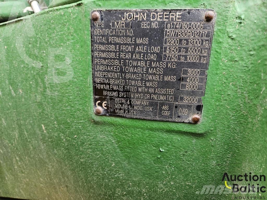 John Deere 7830 曳引機