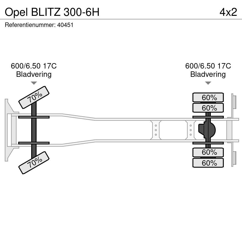 Opel BLITZ 300-6H 平板式/側卸式卡車