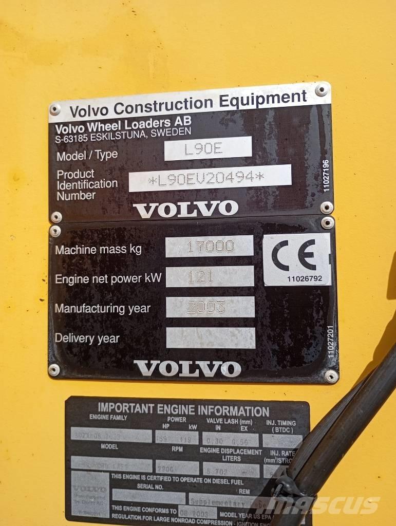 Volvo Radlader L90E 輪胎式裝載機