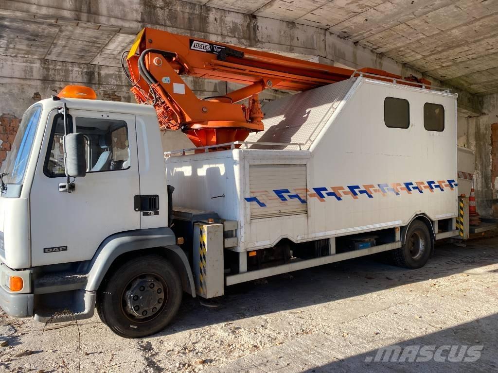 DAF AE55CE 拖車裝載高空作業平台