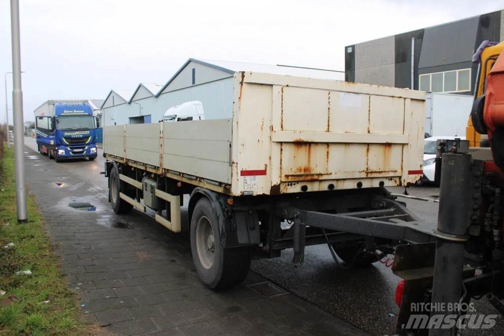 Lecitrailer + 2 AXEL 平板式/側卸式拖車