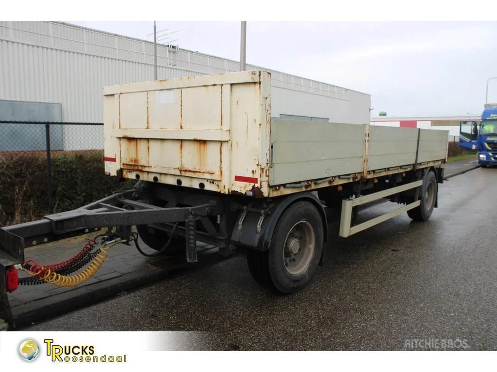 Lecitrailer + 2 AXEL 平板式/側卸式拖車