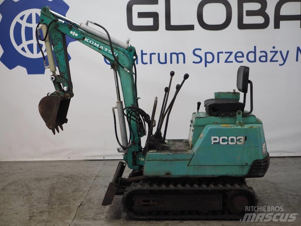 Komatsu PC03-1 小型挖土機/掘鑿機<7t(小型挖掘機)