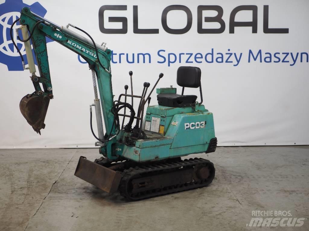 Komatsu PC03-1 小型挖土機/掘鑿機<7t(小型挖掘機)