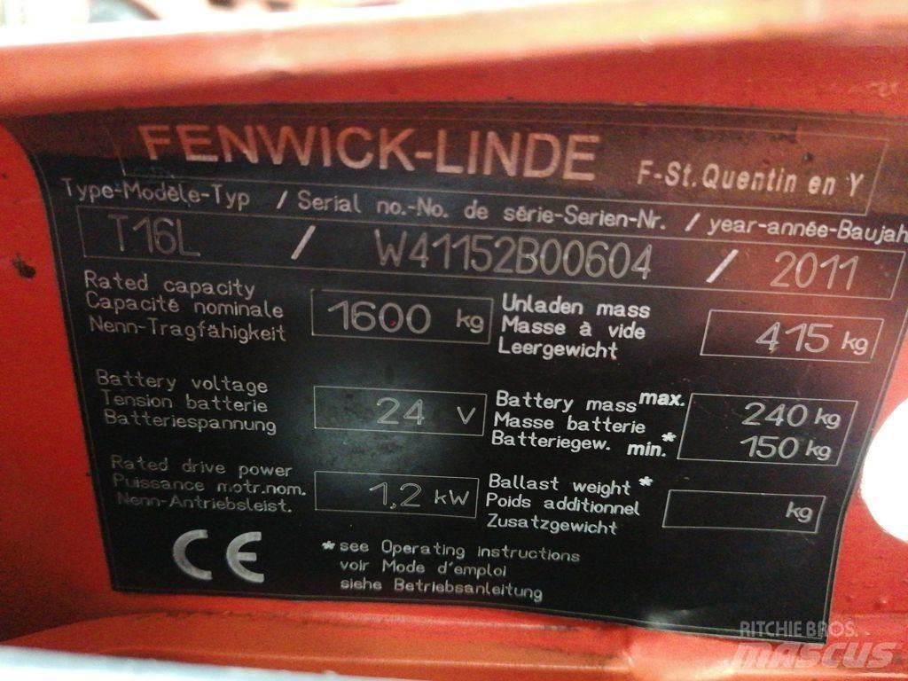 Linde T16L 低架升降機