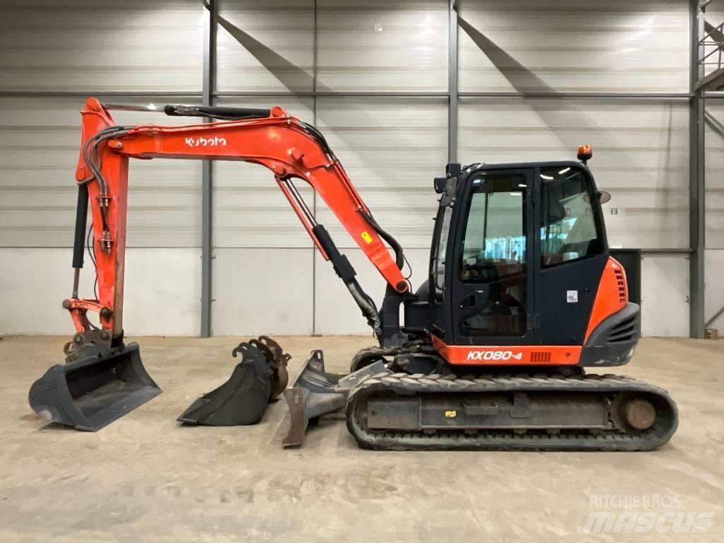 Kubota KX 080-4 中型挖土機/掘鑿機/挖掘機 7t-12t