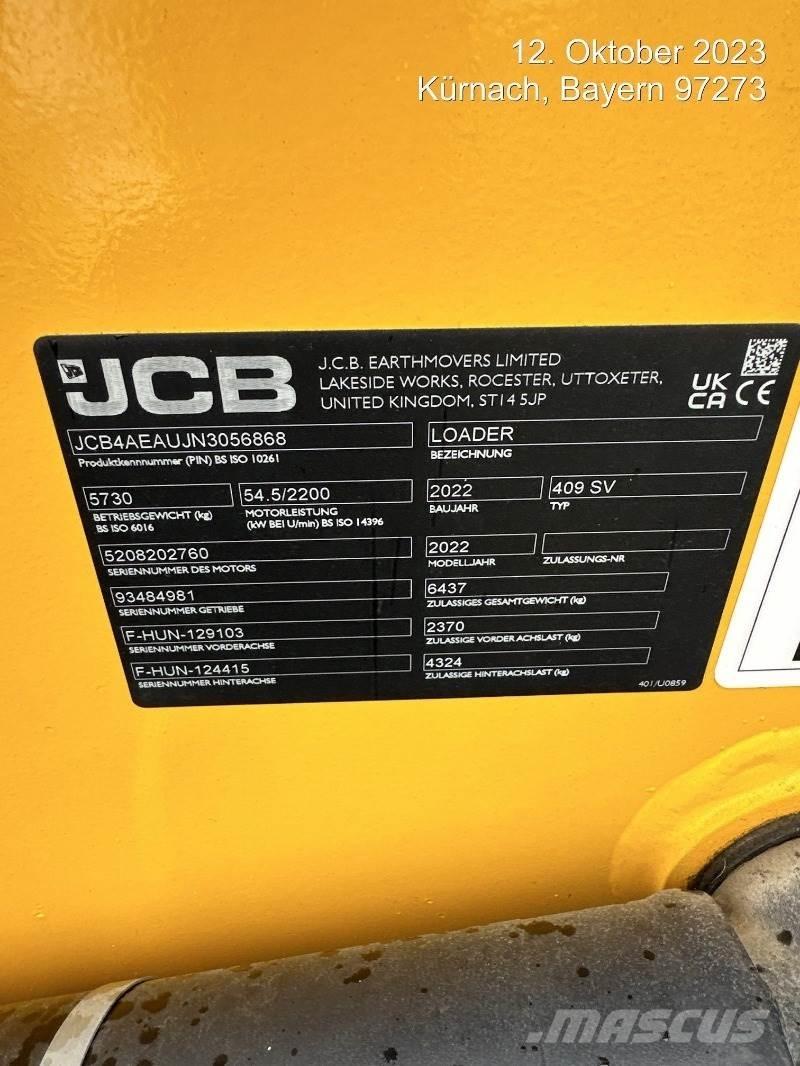 JCB 409 輪胎式裝載機