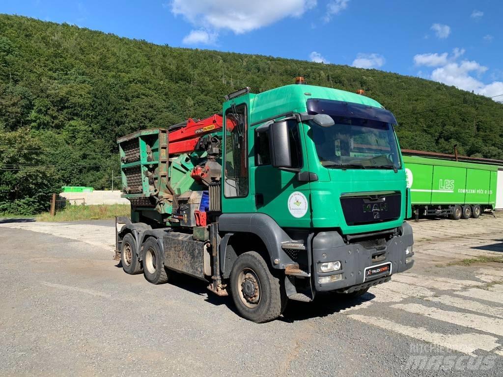 MAN - JENZ TGS 6x4 碎木機