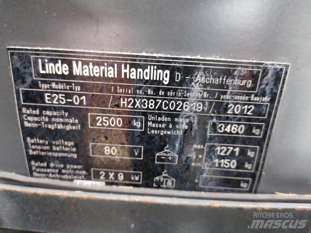 Linde E25-01 電動堆高機