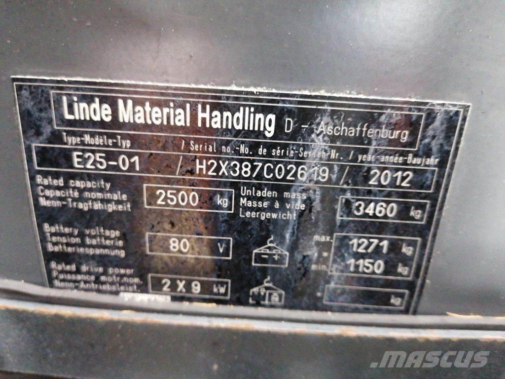 Linde E25-01 電動堆高機