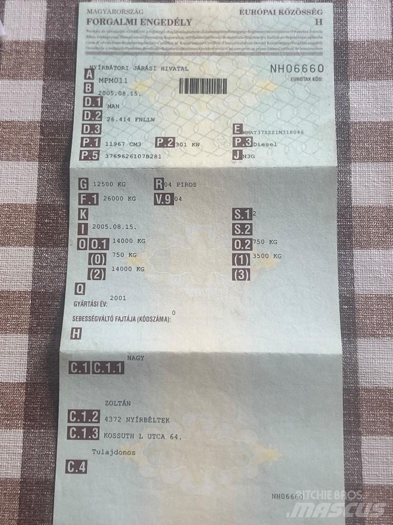 MAN F 2000 木材貨車