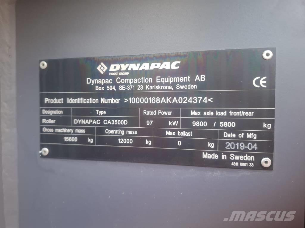 Dynapac CA 3500 D 單輪滾壓機