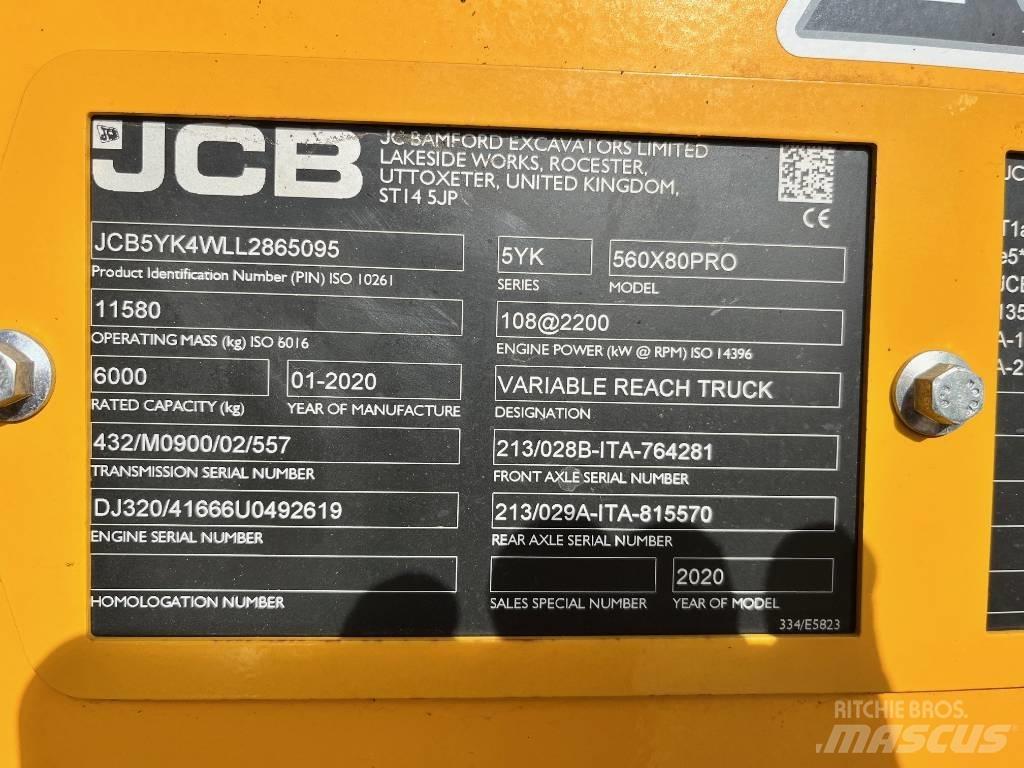 JCB 560-80 AGRI PRO 伸縮臂操作車