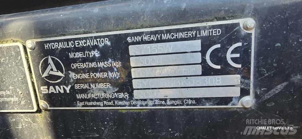Sany SY 155 W 旋轉式挖土機/掘鑿機/挖掘機