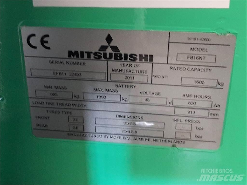 Mitsubishi FB16NT 電動堆高機