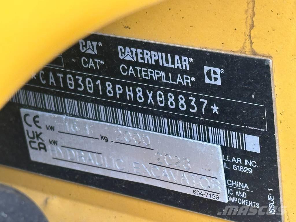 CAT 301.8 小型挖土機/掘鑿機<7t(小型挖掘機)