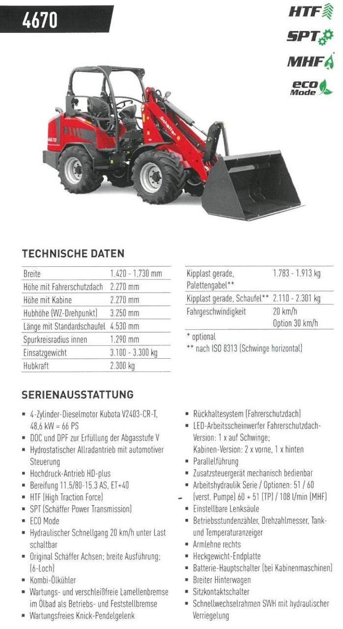 Schäffer 4670 小型裝載機