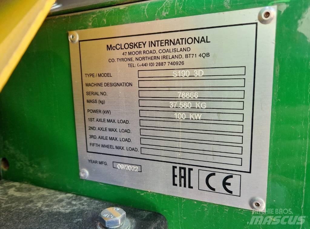 McCloskey S190 移動式篩選機