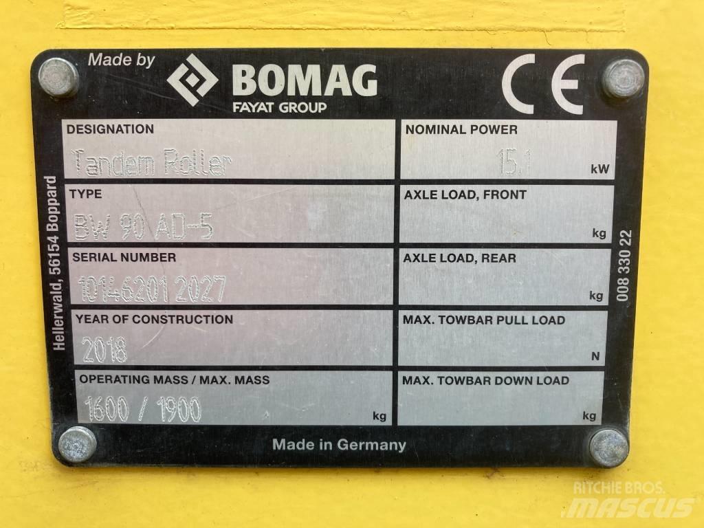 Bomag BW 90 AD-5 雙輪滾壓機