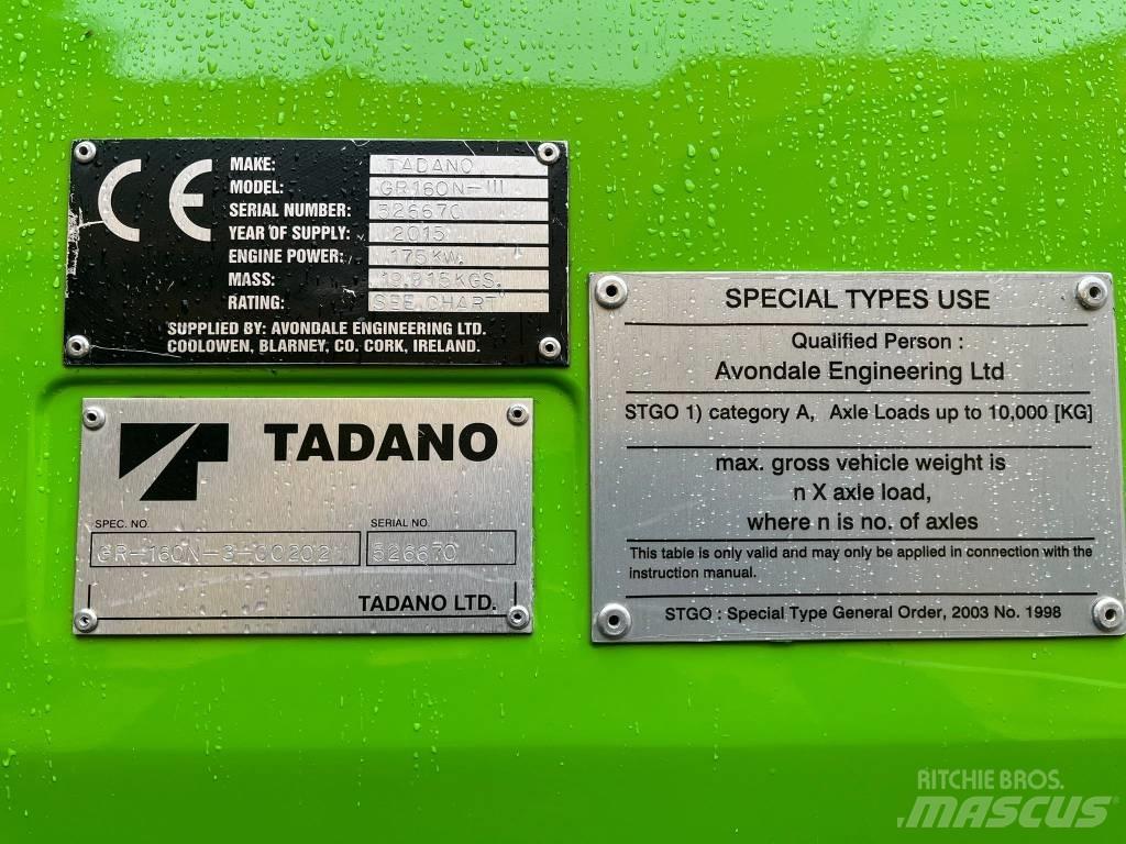 Tadano GR 160 n3 越野起重機