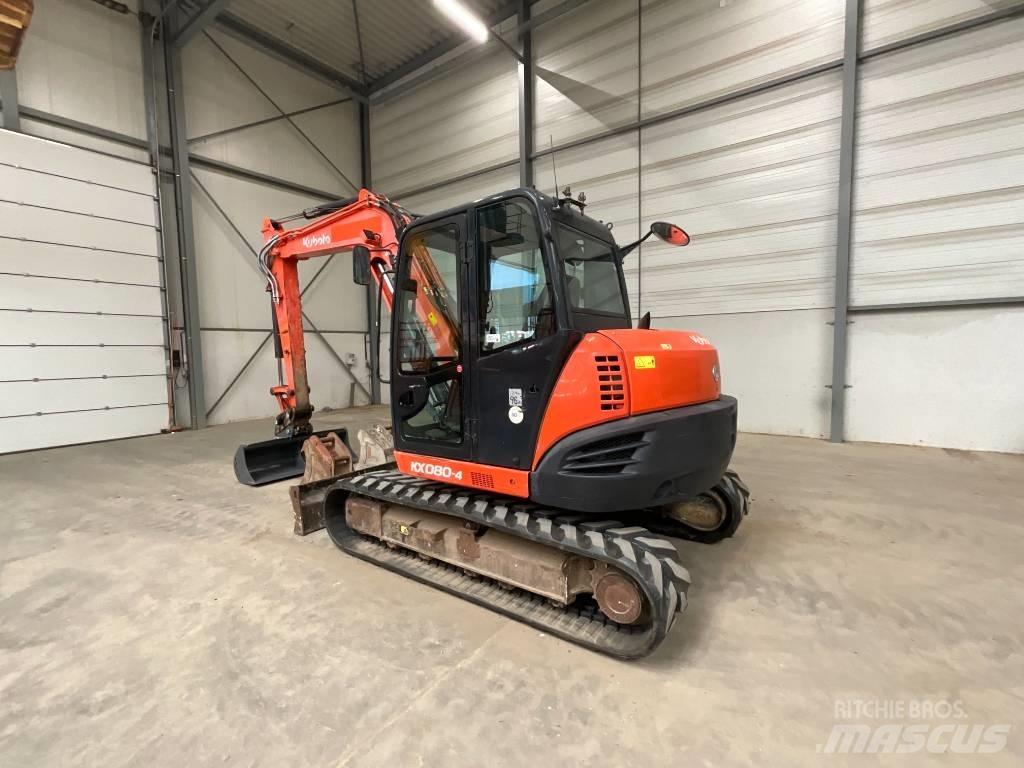 Kubota KX 080-4 中型挖土機/掘鑿機/挖掘機 7t-12t