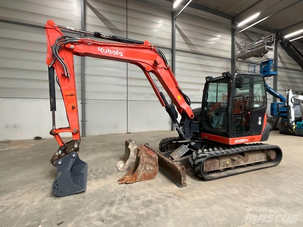 Kubota KX 080-4 中型挖土機/掘鑿機/挖掘機 7t-12t