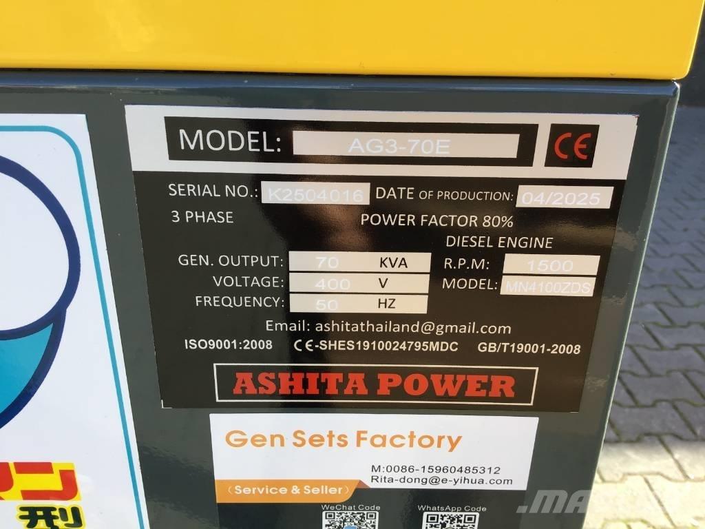 Ashita AG3-70E 柴油發電機