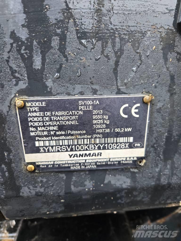 Yanmar SV 100-1A 中型挖土機/掘鑿機/挖掘機 7t-12t