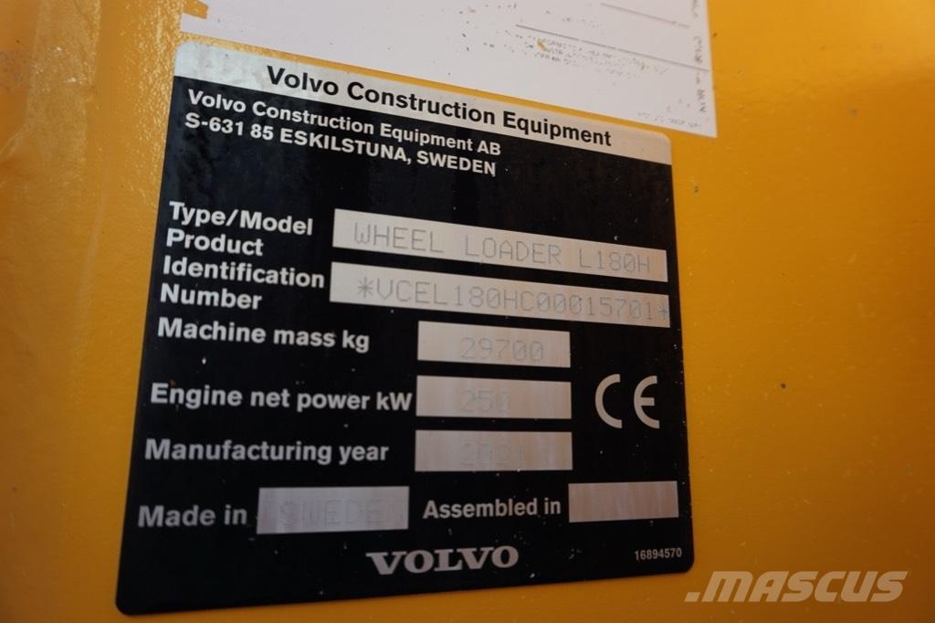 Volvo L 180 H 輪胎式裝載機