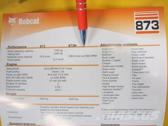 Bobcat 873 HF 滑移轉向裝載機