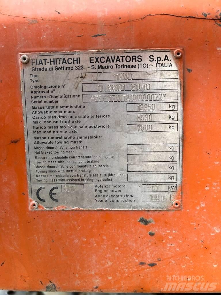 Fiat-Hitachi fh 120 旋轉式挖土機/掘鑿機/挖掘機