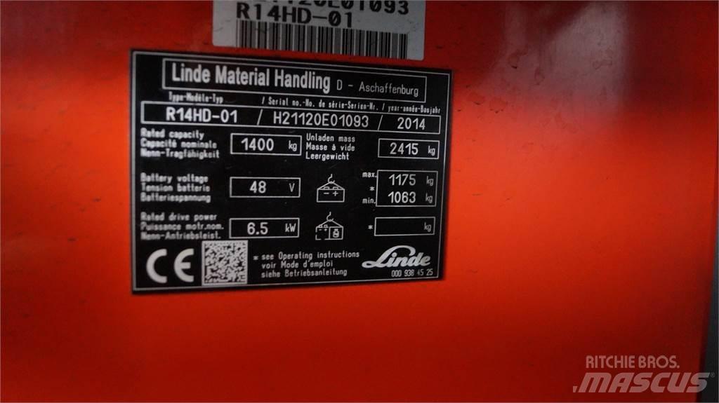 Linde R14HD 前伸式堆高機(叉車)