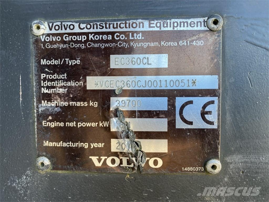 Volvo EC 360 C L 履帶式 挖土機/掘鑿機/挖掘機