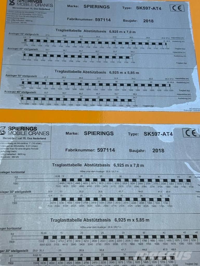 Spierings SK 597 AT4 塔式起重機