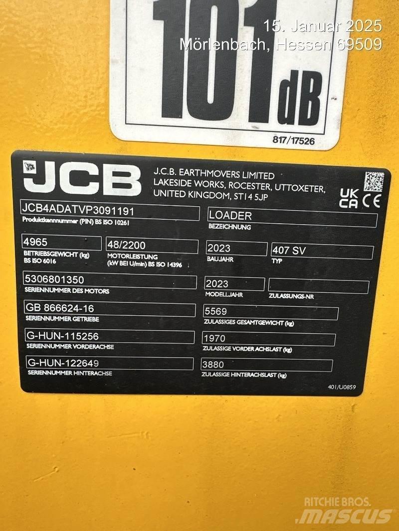 JCB 407 輪胎式裝載機