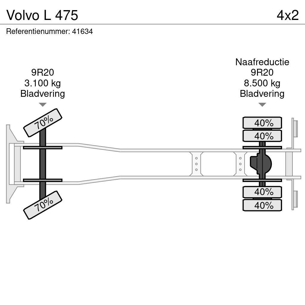 Volvo L 475 平板式/側卸式卡車