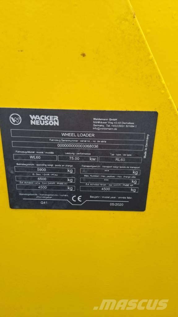 Wacker Neuson WL60 輪胎式裝載機