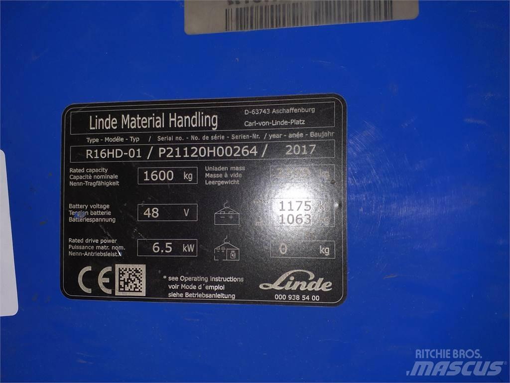 Linde R16HD 前伸式堆高機(叉車)