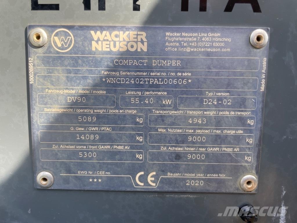 Wacker Neuson DV90 側卸礦車
