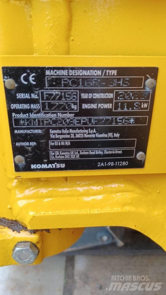 Komatsu PC16R-3HS 小型挖土機/掘鑿機<7t(小型挖掘機)