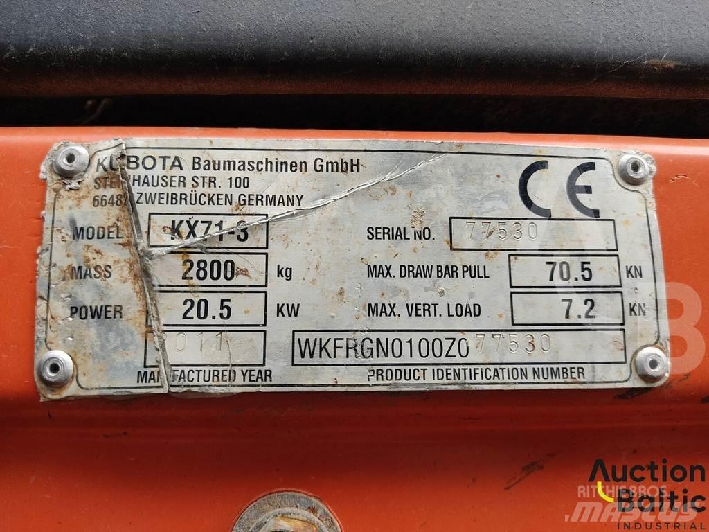 Kubota KX 71-3 小型挖土機/掘鑿機<7t(小型挖掘機)