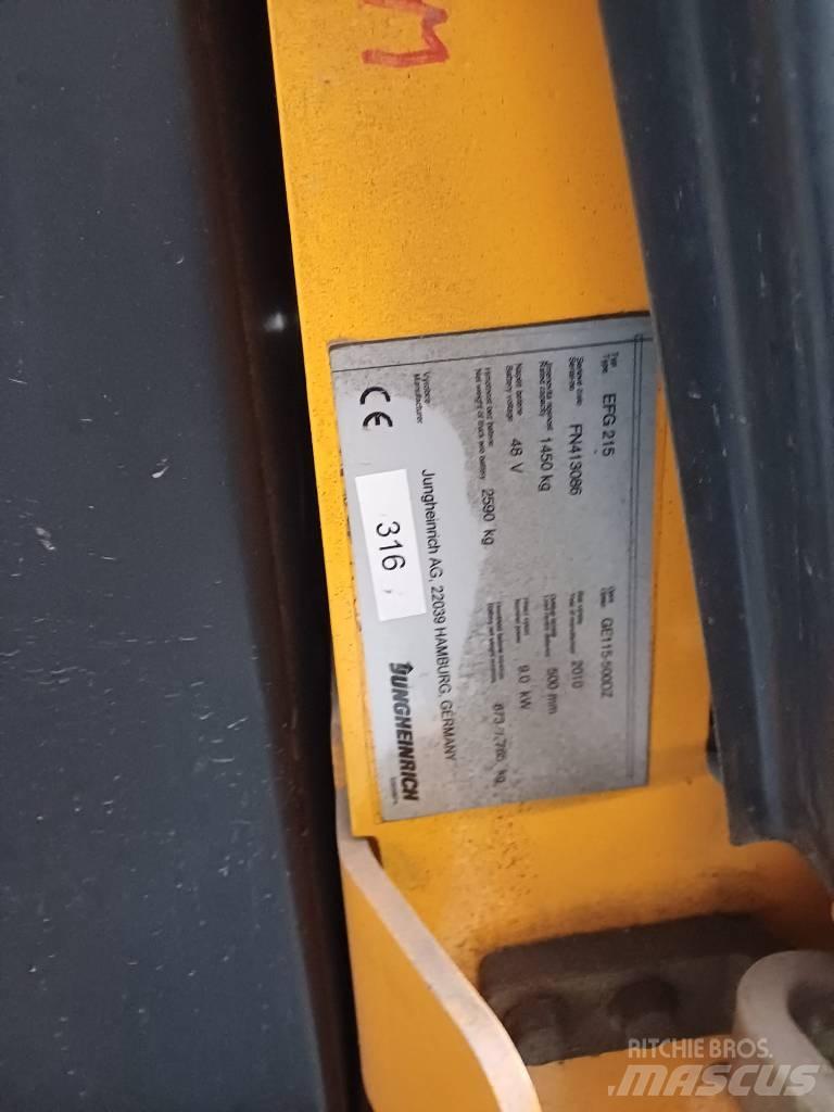 Jungheinrich EFG215 電動堆高機