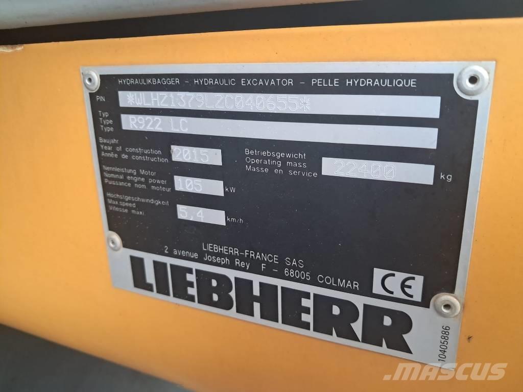Liebherr R 922 LC 履帶式 挖土機/掘鑿機/挖掘機