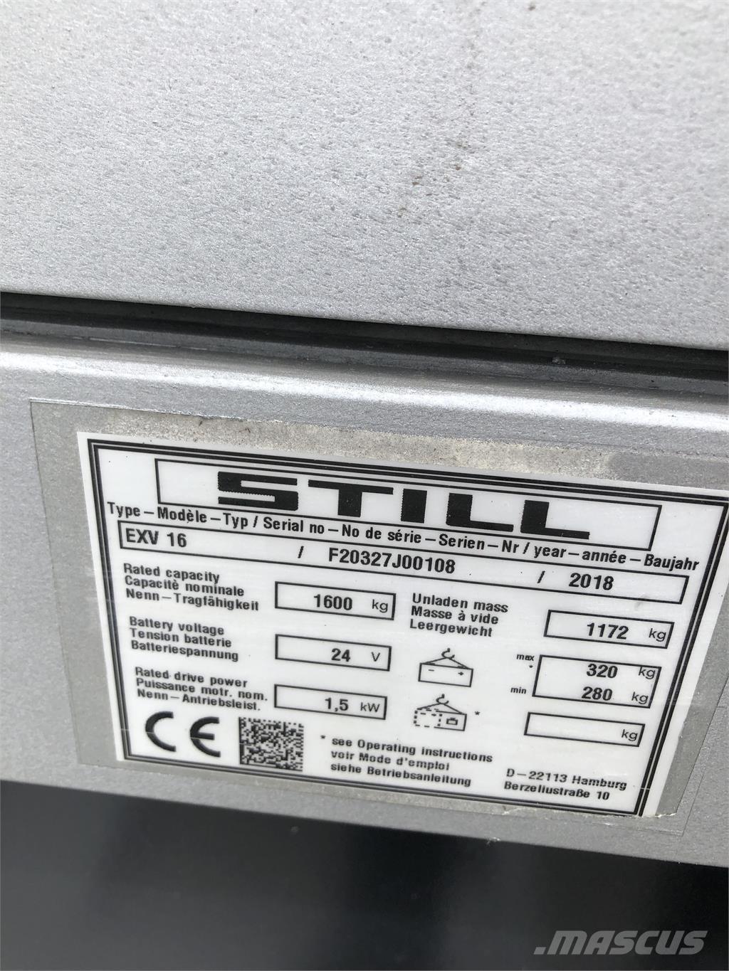 Still EXV 16 自走式堆積機