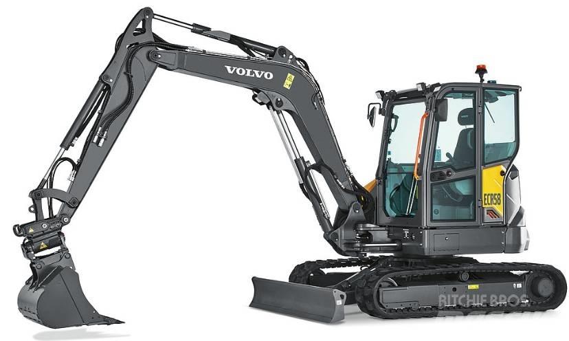 Volvo ECR58F NY/NEW 小型挖土機/掘鑿機<7t(小型挖掘機)